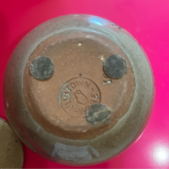 Vintage Jugtown Ware Pottery Small Bowl With Lid 1991 - Picture 7 of 7